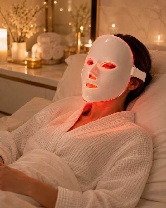 Premium LED Roodlicht Gezichtsmasker – Professionele Lichttherapie voor Thuis
