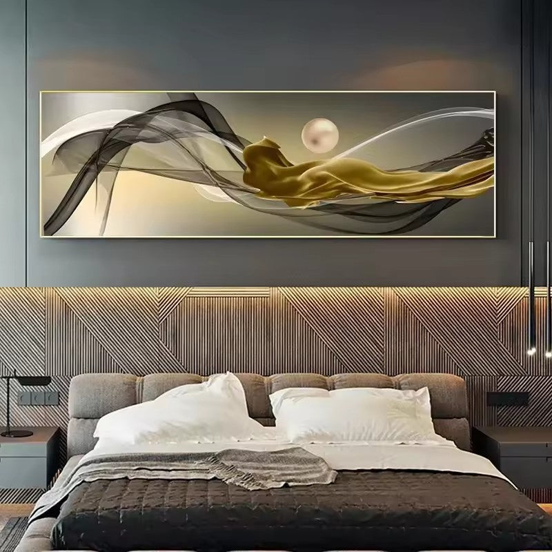 HD Canvas Schilderij Stadsnacht – Modern Wanddecoratie Panorama Zonder Lijst