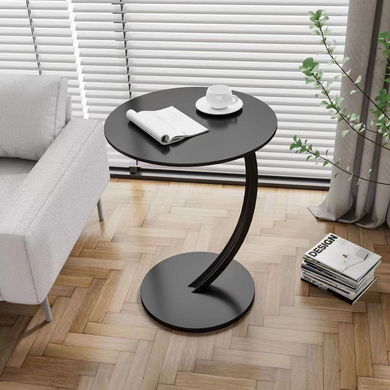Ronde Bijzettafel / Salontafel – Modern Design met Opbergruimte (40×60 cm)