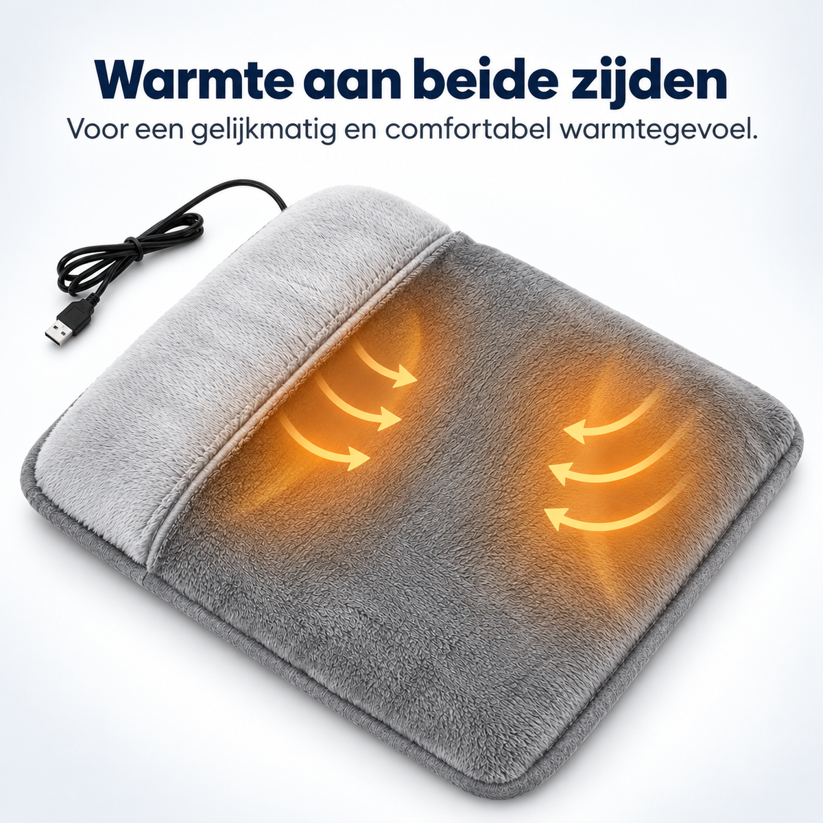 Elektrische Voetenwarmer met Zachte Pluche Voering – USB-aangedreven & Wasbaar