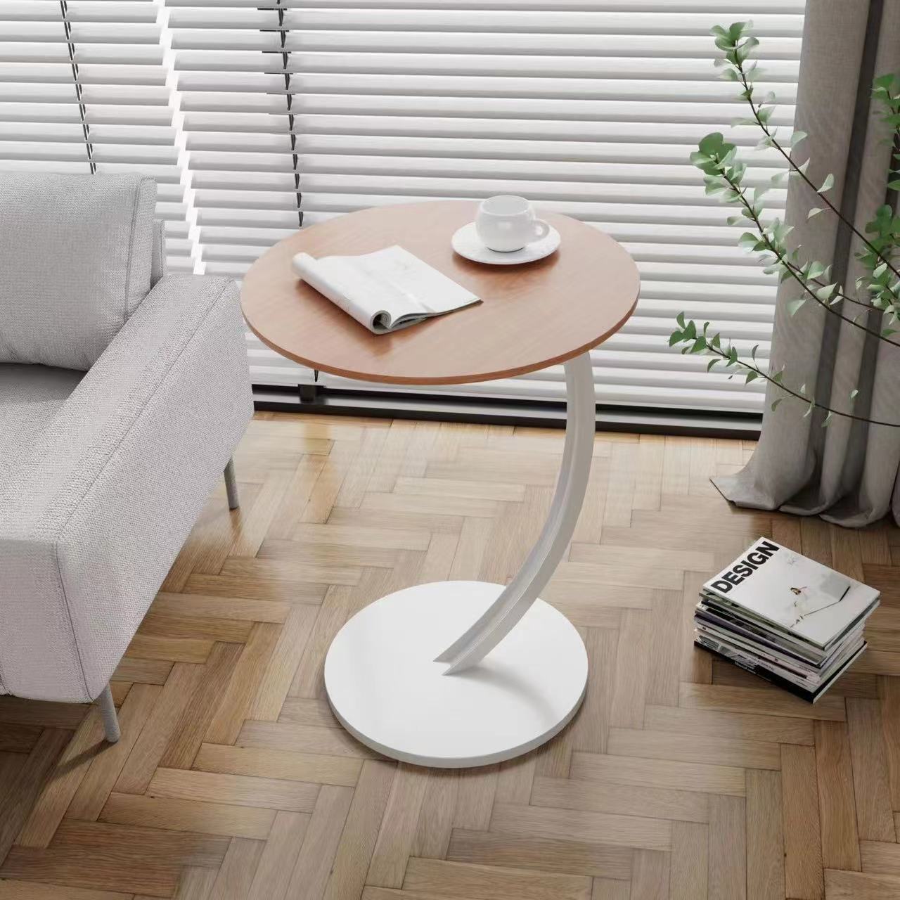 Ronde Bijzettafel / Salontafel – Modern Design met Opbergruimte (40×60 cm)