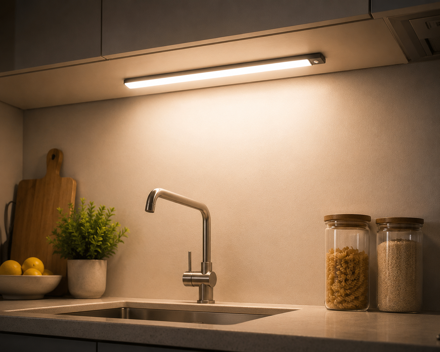 Magnetische LED Kastverlichting met Bewegingssensor – Oplaadbaar & Draadloos