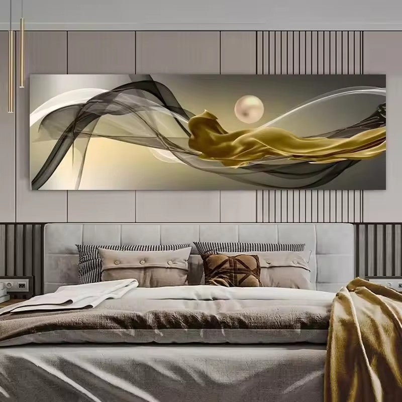 HD Canvas Schilderij Stadsnacht – Modern Wanddecoratie Panorama Zonder Lijst