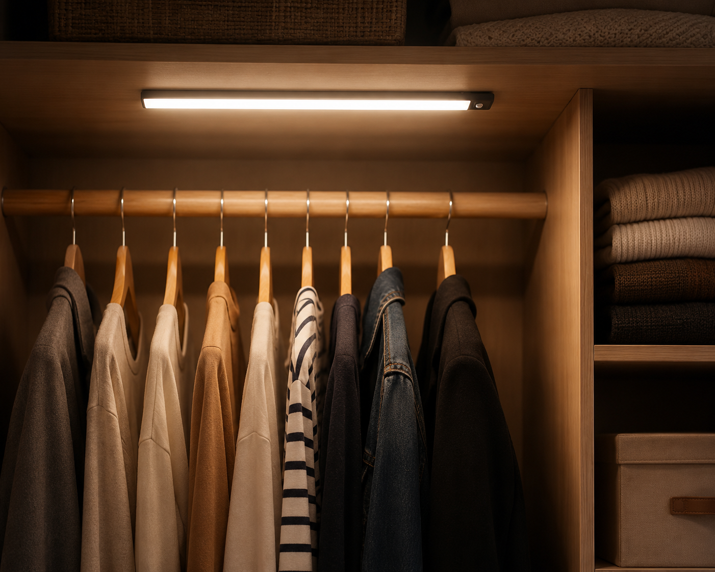 Magnetische LED Kastverlichting met Bewegingssensor – Oplaadbaar & Draadloos