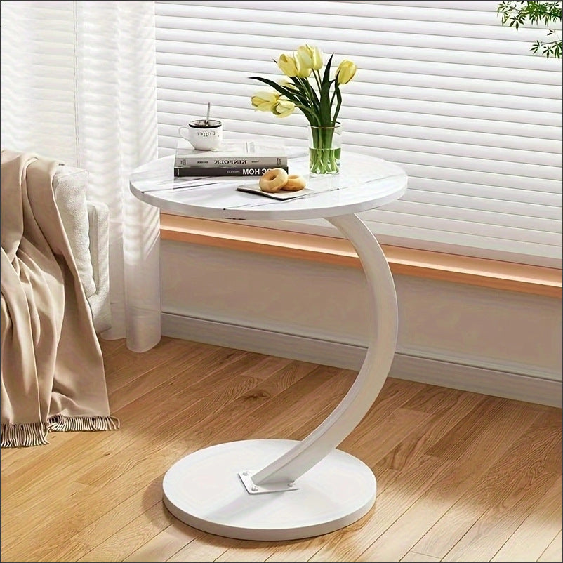 Ronde Bijzettafel / Salontafel – Modern Design met Opbergruimte (40×60 cm)
