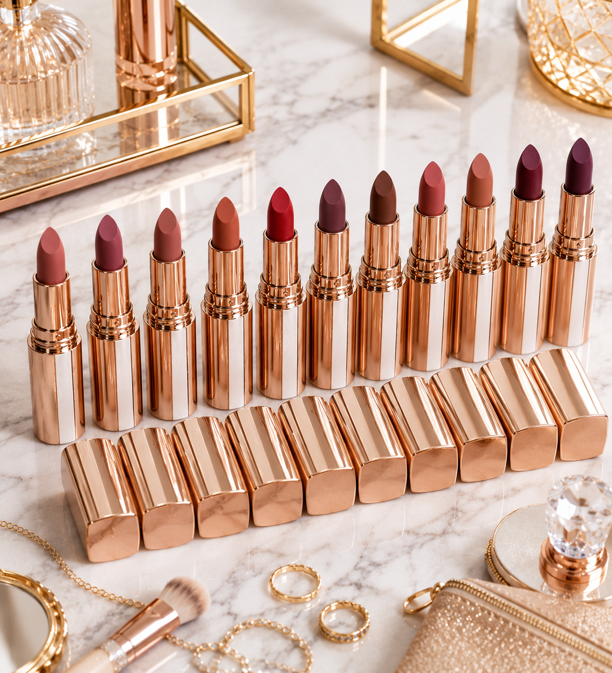 O.TWO.O Velvet Matte Lipstick – Waterproof, Langhoudend & Intens Gepigmenteerd