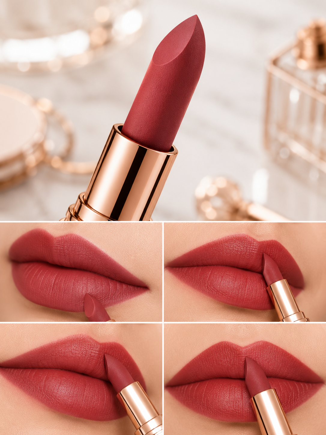 O.TWO.O Velvet Matte Lipstick – Waterproof, Langhoudend & Intens Gepigmenteerd