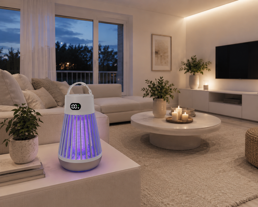 Elektrische Muggenverdelger met Digitaal Display – UV Muggenval voor Binnen en Buiten