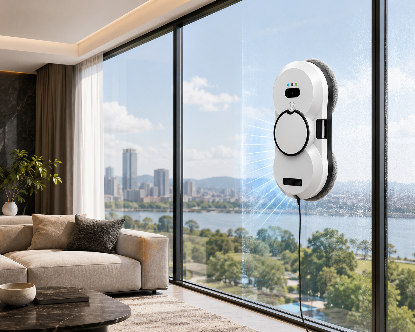 Automatische Raamreiniger Robot – Slimme Elektrische Glasreiniger voor Streeploos Schone Ramen