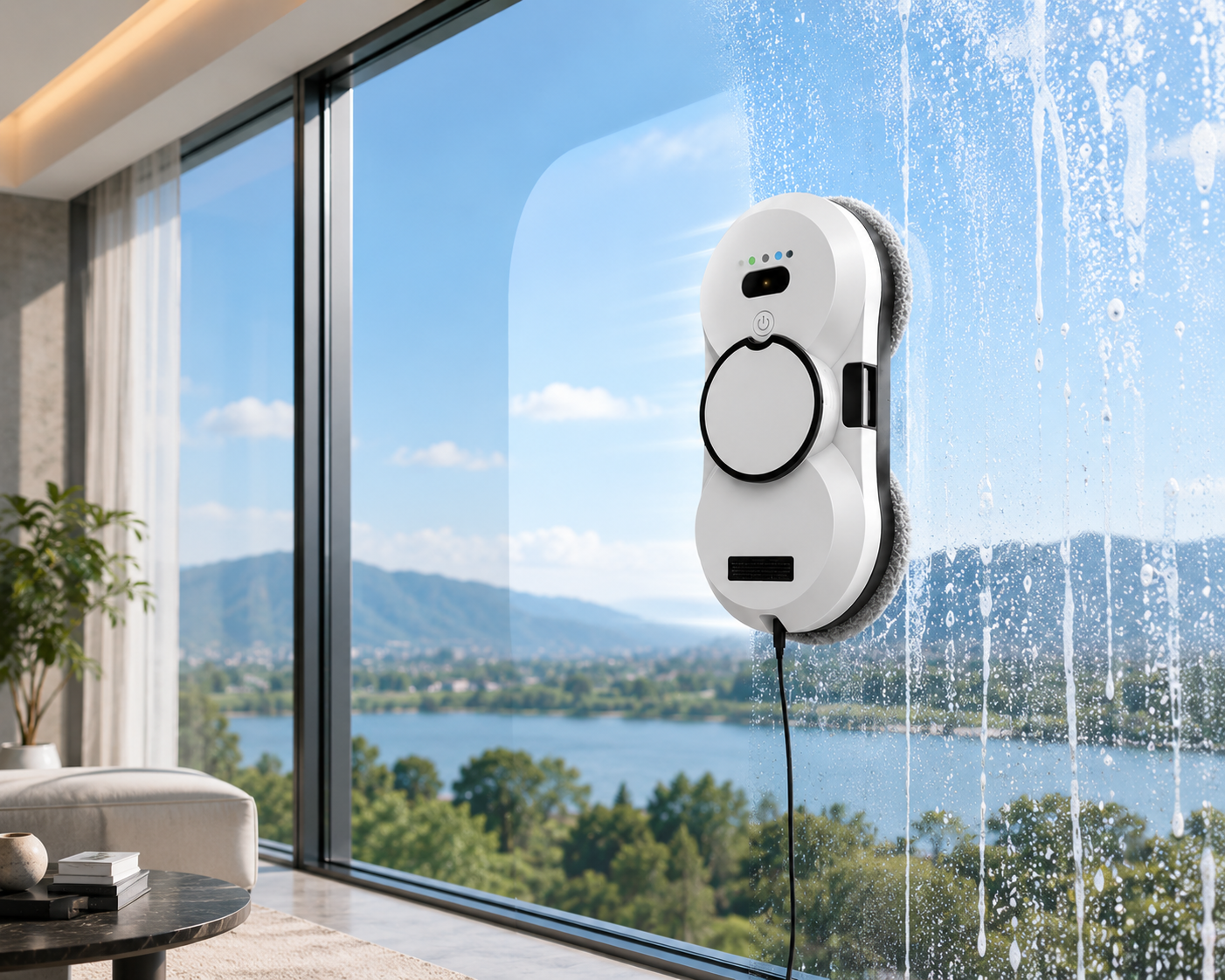 Automatische Raamreiniger Robot – Slimme Elektrische Glasreiniger voor Streeploos Schone Ramen