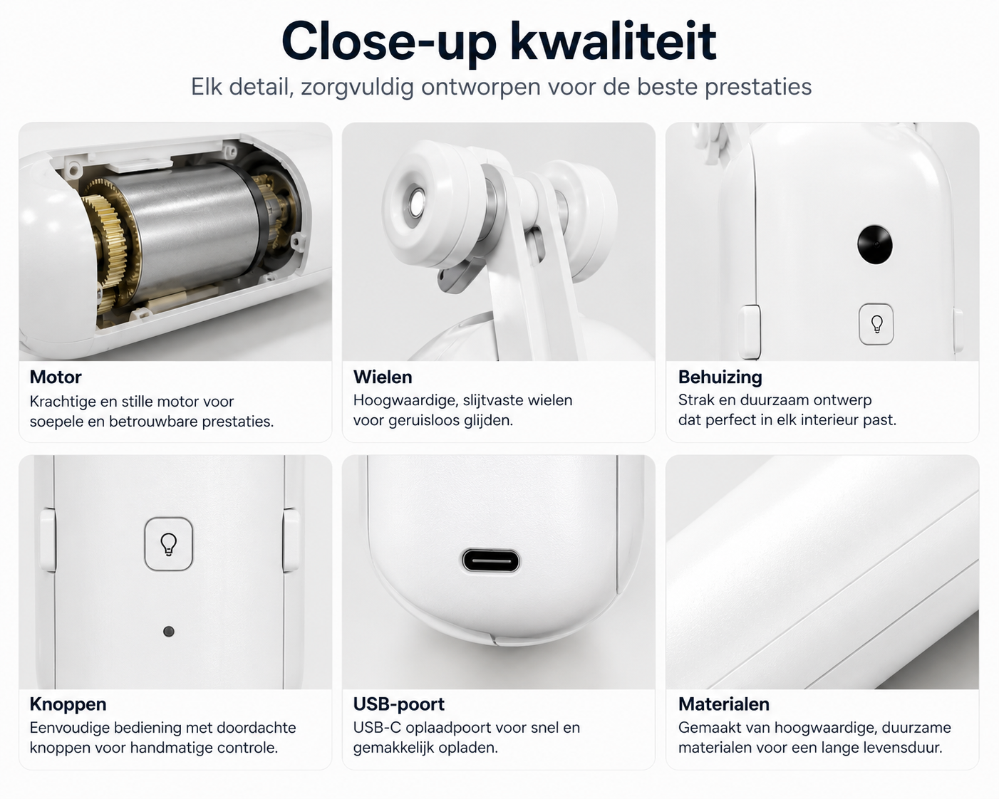 Slimme Gordijnopener met WiFi – Automatische Gordijnmotor voor U- & I-Rail – App, Afstandsbediening, Alexa & Google Assistant