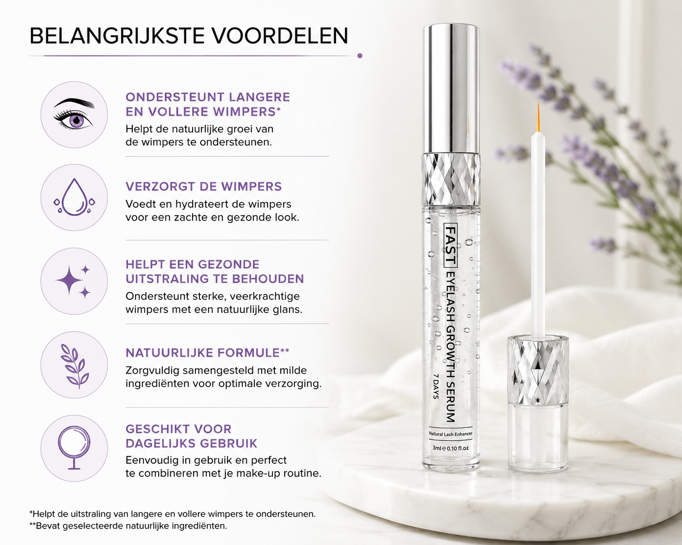 Wimperserum voor Langere & Vollere Wimpers