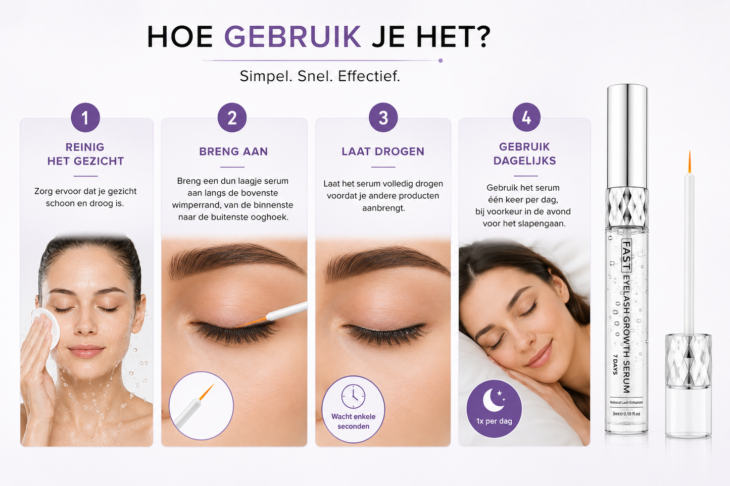 Wimperserum voor Langere & Vollere Wimpers