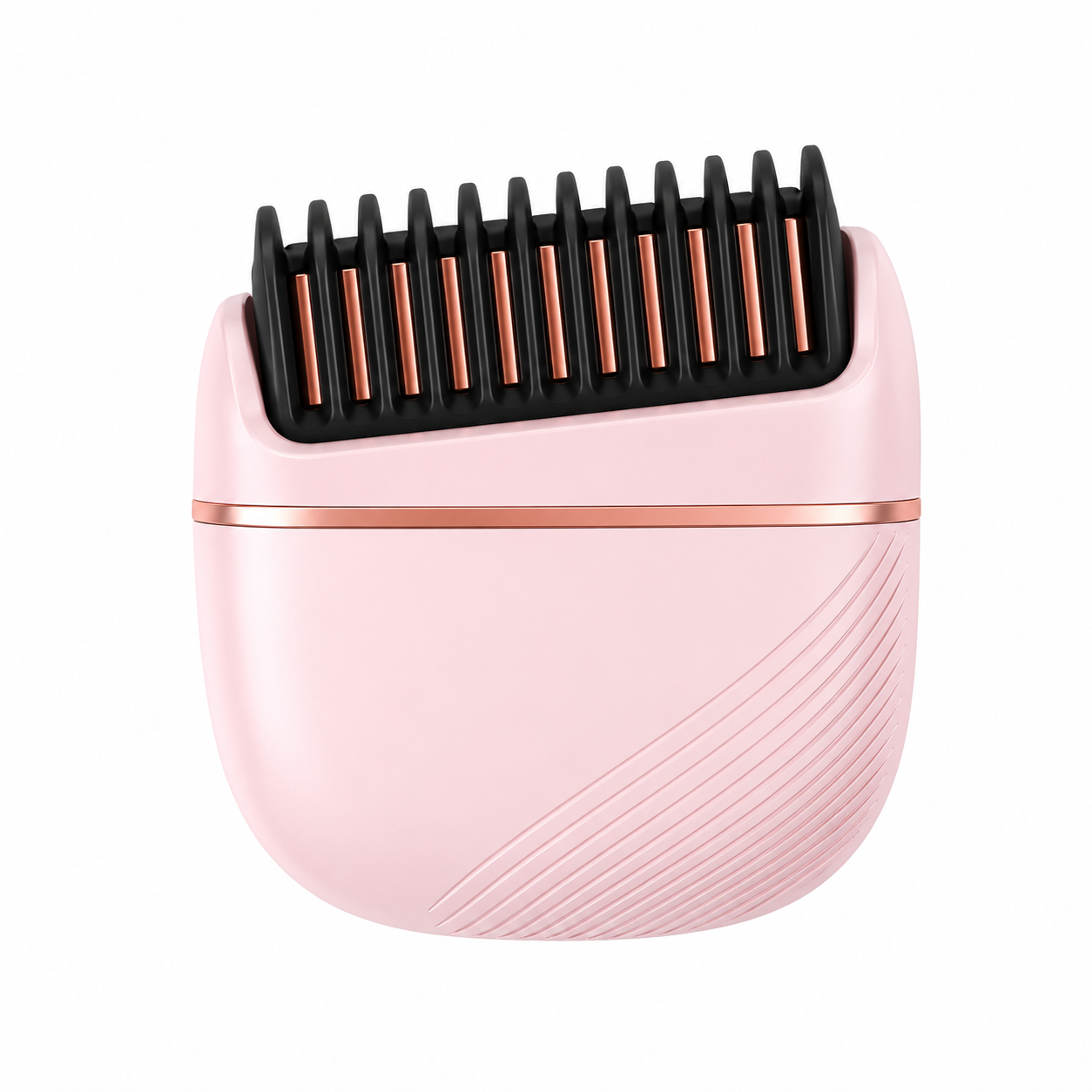 Draadloze Mini-Stijltang met Kam – Compacte Haarstyler voor Glad en Pluisvrij Haar