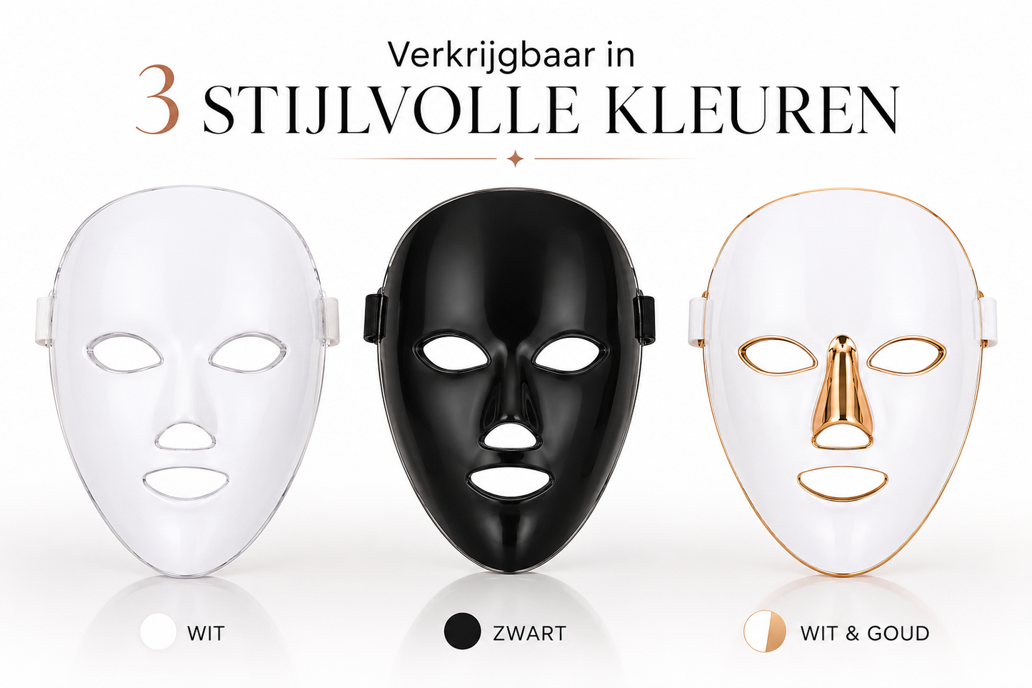 Premium LED Roodlicht Gezichtsmasker – Professionele Lichttherapie voor Thuis