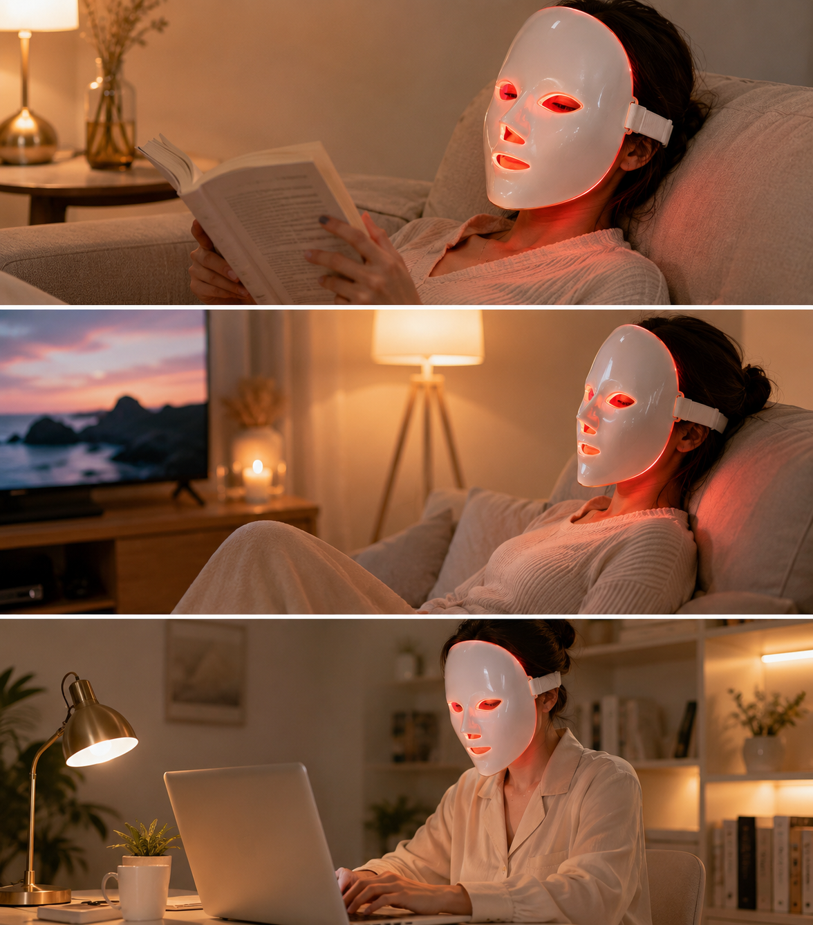 Premium LED Roodlicht Gezichtsmasker – Professionele Lichttherapie voor Thuis