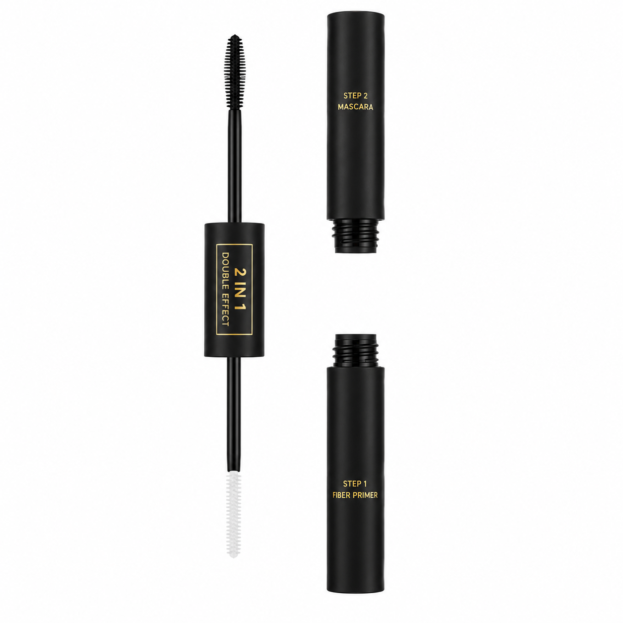 2-in-1 Dubbelzijdige Mascara met Primer – Voor Langere en Vollere Wimpers