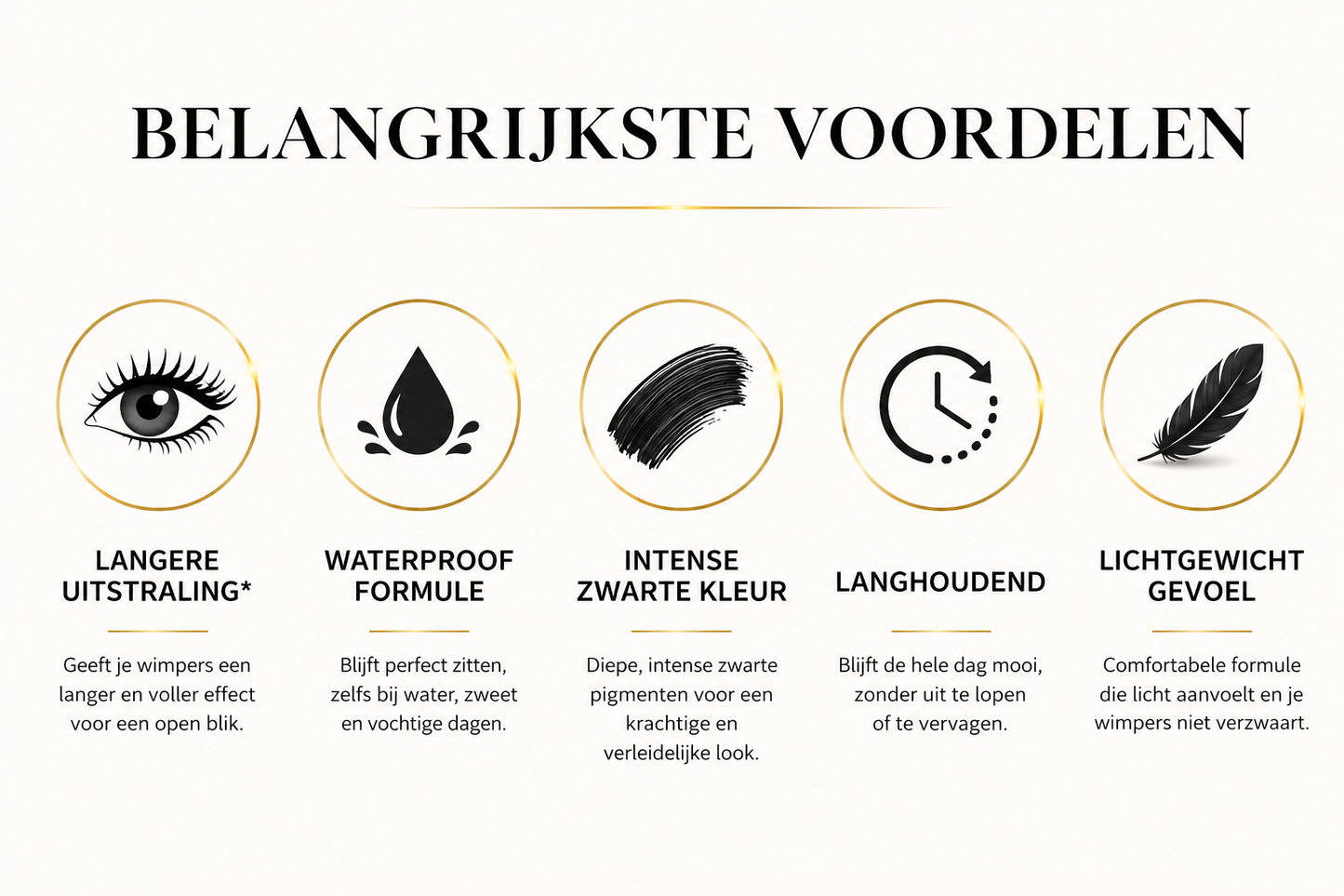 IMAGIC Waterproof Volume Mascara – Langere & Vollere Wimpers