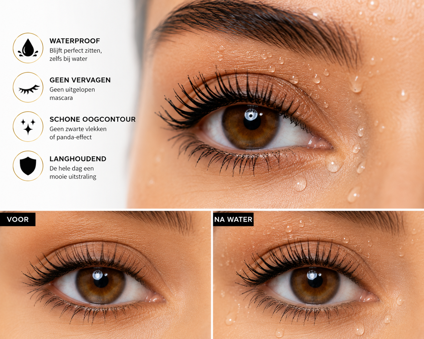 IMAGIC Waterproof Volume Mascara – Langere & Vollere Wimpers