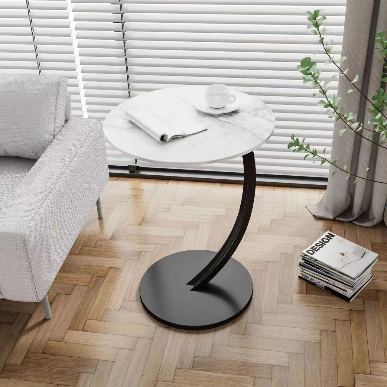 Ronde Bijzettafel / Salontafel – Modern Design met Opbergruimte (40×60 cm)