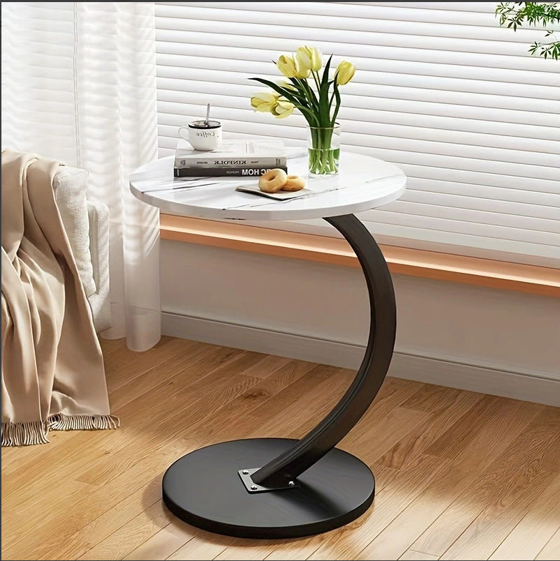 Ronde Bijzettafel / Salontafel – Modern Design met Opbergruimte (40×60 cm)