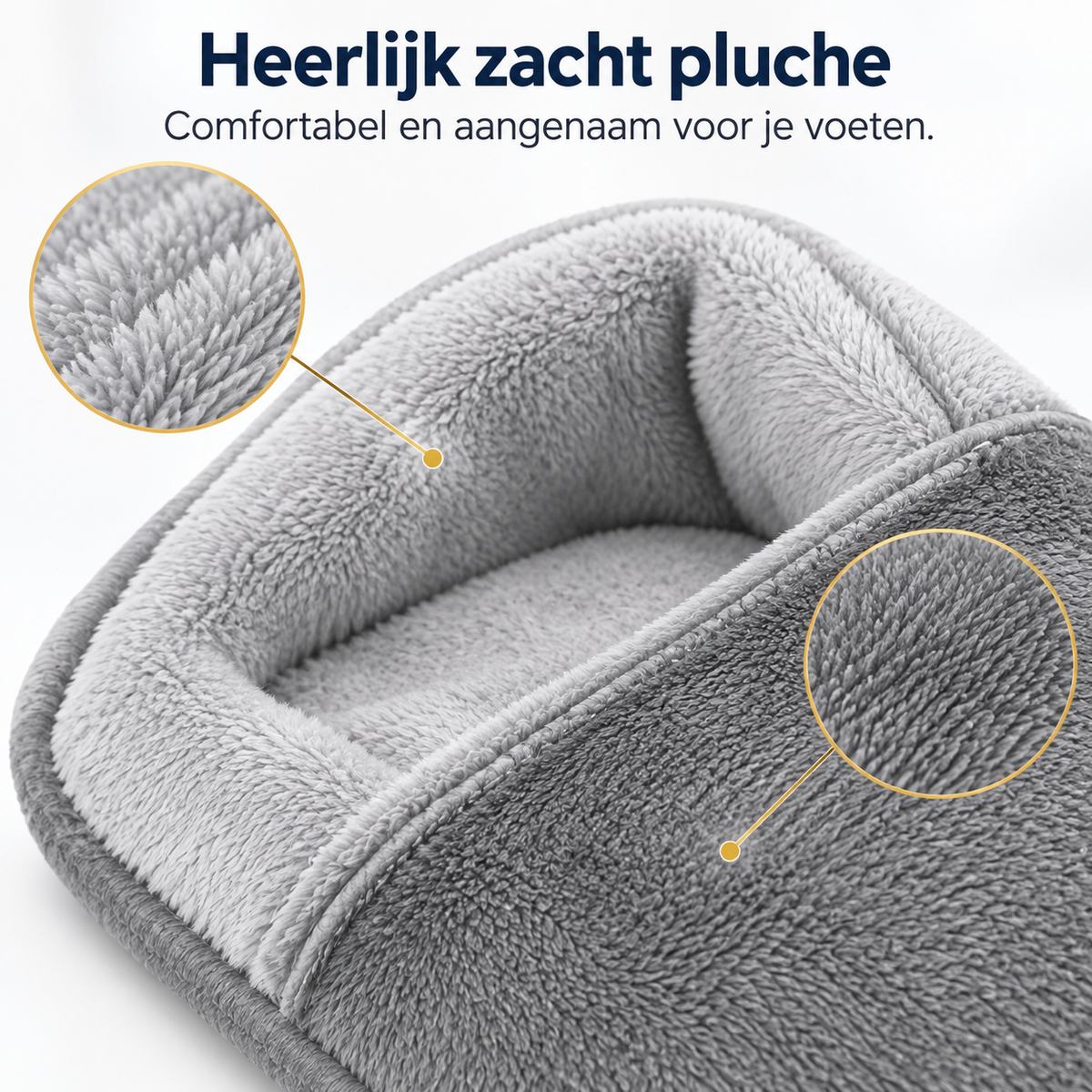 Elektrische Voetenwarmer met Zachte Pluche Voering – USB-aangedreven & Wasbaar